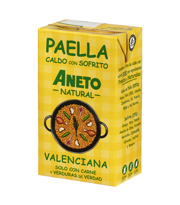 Caixa de Caldo per a Paella Valenciana 1L (6 briks)