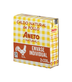 Caixa de Caldo de Pollastre 330ml (12 briks)