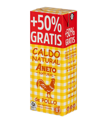 Caixa de 10 briks de Caldo de Pollastre + 50% Gratis