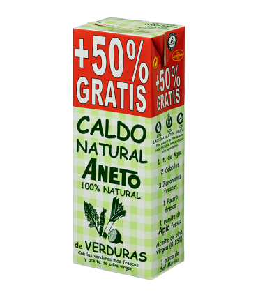 Caixa de 10 briks de Caldo de Verduras + 50% Gratis