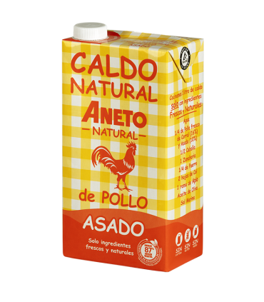Caixa de Caldo de Pollastre Rostit 1L (6 briks)