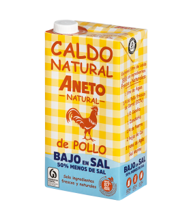 (EMPLEADO) Caldo de Pollo Bajo Sal - Caja 6 x 1 L