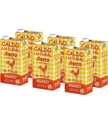 Caldo de Pollo Asado - Caja 6 x 1 L