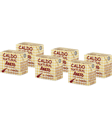 Caixa de 6 briks 500 ml de Caldo de Pernil