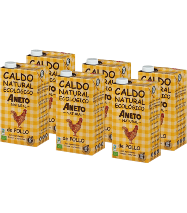 Caldo de Pollo Ecológico - Caja 6 x 1 L