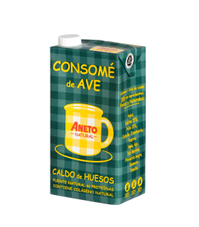 Consomé de Ave - Caldo de huesos - Caja 6 x 1 L