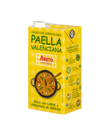 Caixa de Caldo per a Paella Valenciana 1L (6 briks)