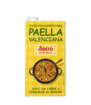 Caixa de Caldo per a Paella Valenciana 1L (6 briks)