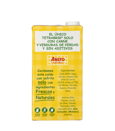 Caixa de Caldo per a Paella Valenciana 1L (6 briks)