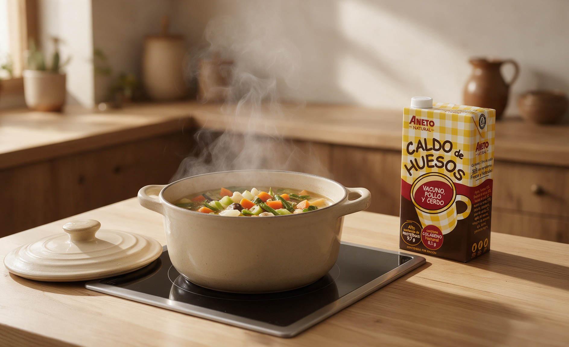 Receptes amb Caldo d'Ossos Aneto